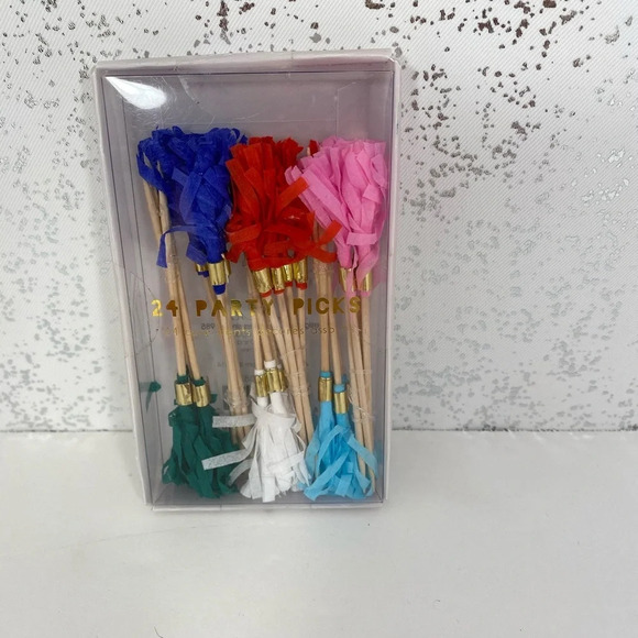 Meri Meri 24 Colorful Party Pick Set - Picture 2 of 4